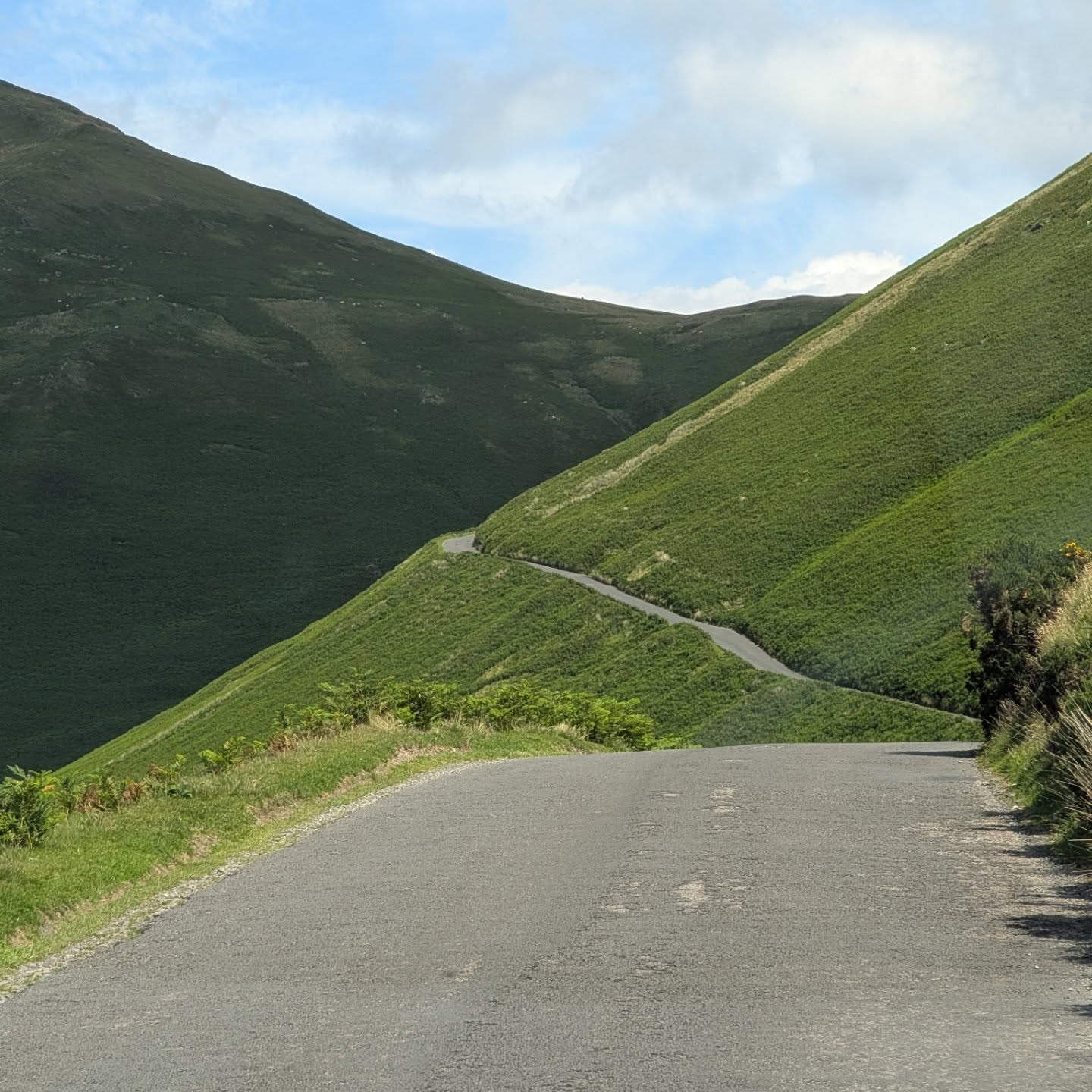 a road on the side of a hill