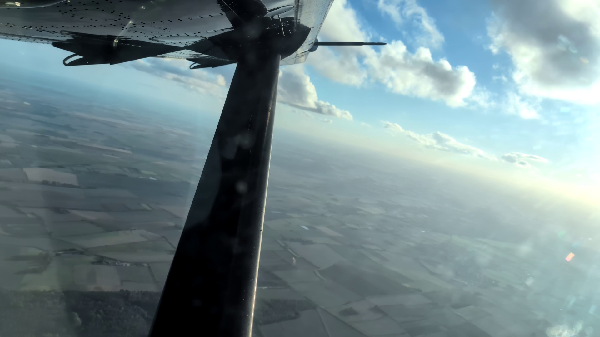 view from plane window